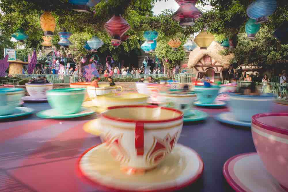 Mad Tea Party Spinning Teacups at Disneyland