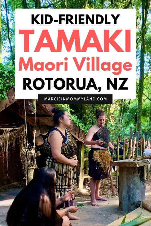 Tamaki Maori Village in Rotorua in New Zealand, a review featured by top US travel blogger, Marcie in Mommyland.