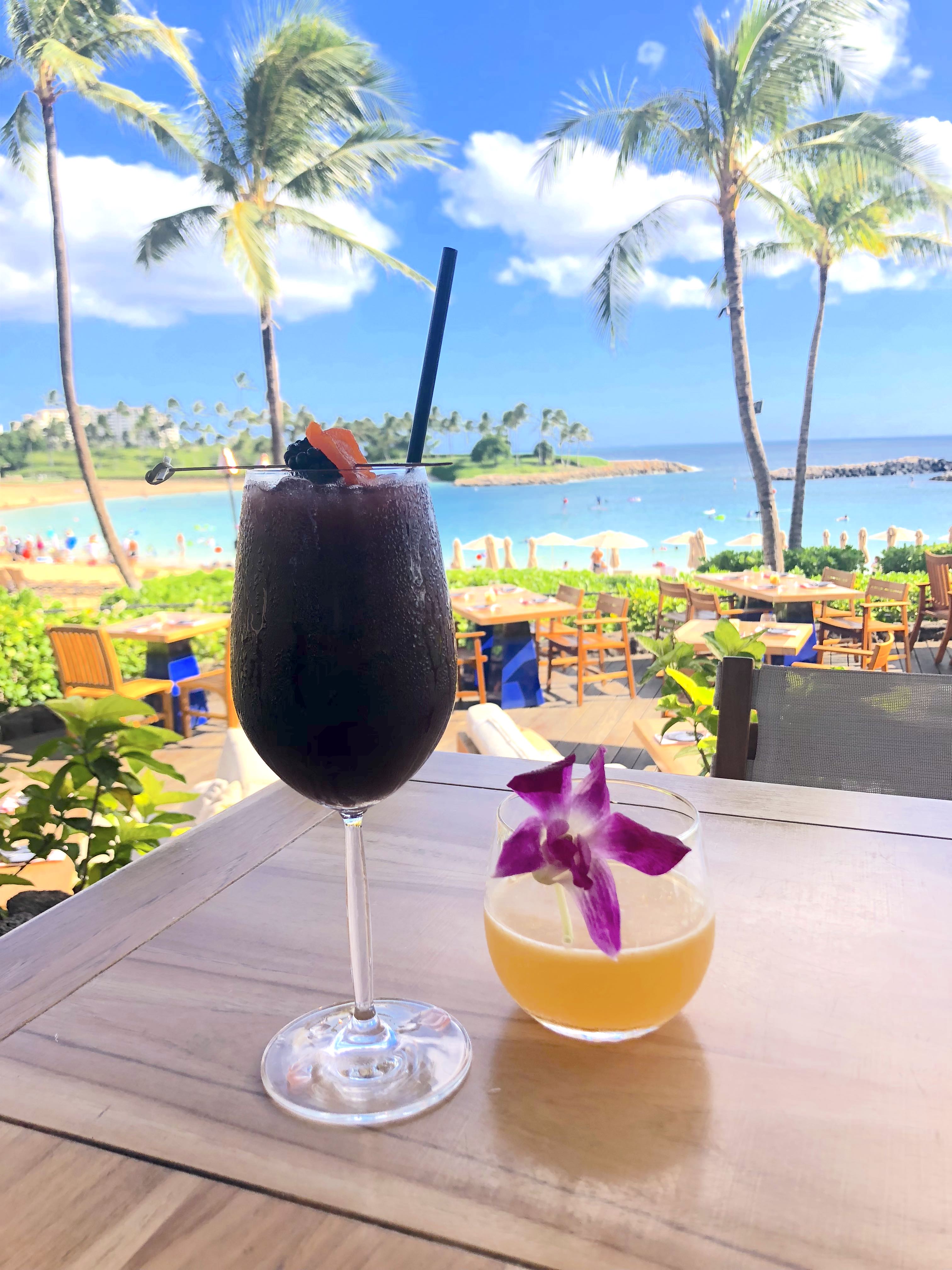 Aulani Resort Dining Guide featured by top US Disney blogger, Marcie and the Mouse: Happy Hour at the Four Seasons Ko Olina