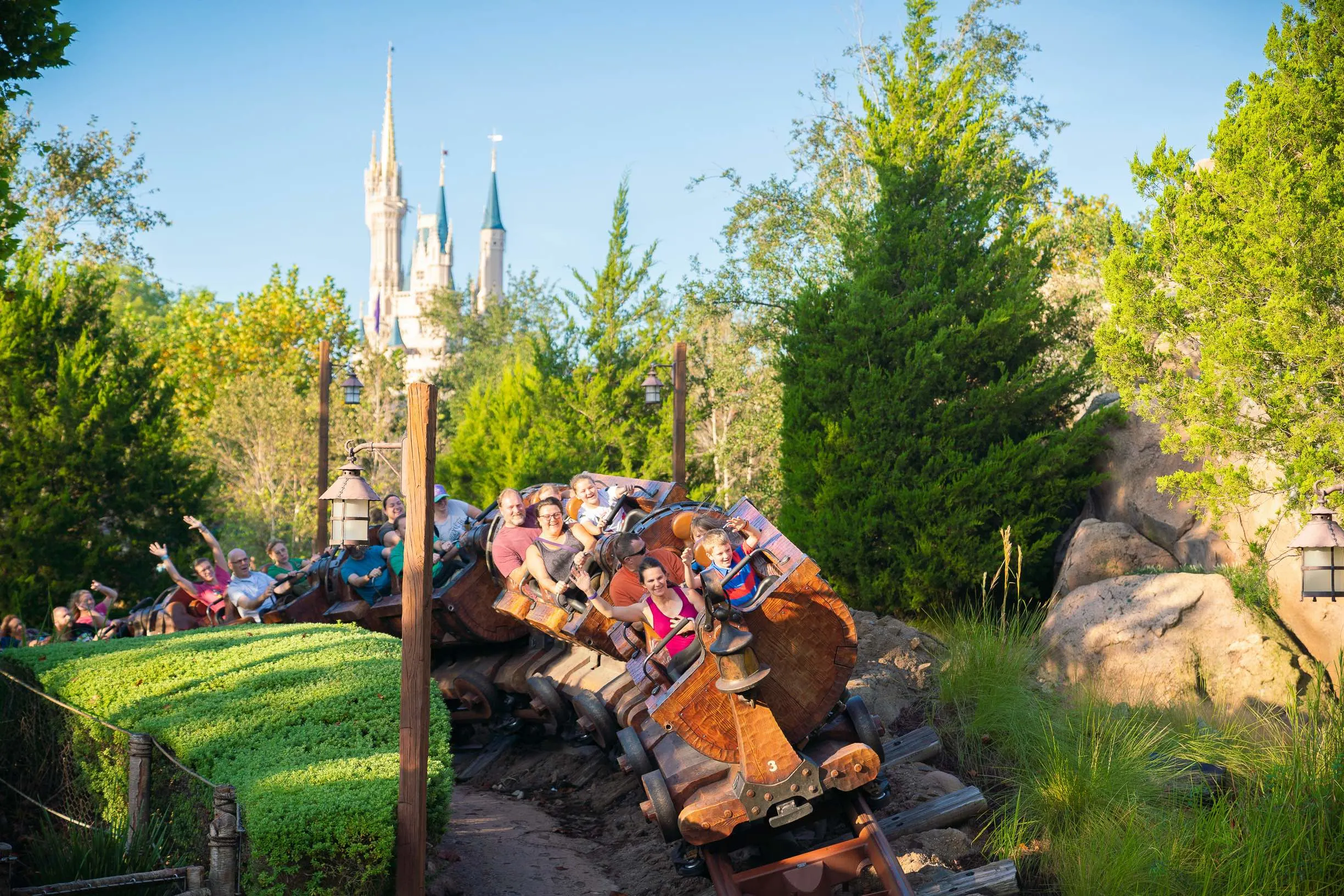 Walt Disney World While Pregnant featured by top US Disney blogger, Marcie and the Mouse | Seven Dwarfs Mine Train ride at Magic Kingdom at Walt Disney World