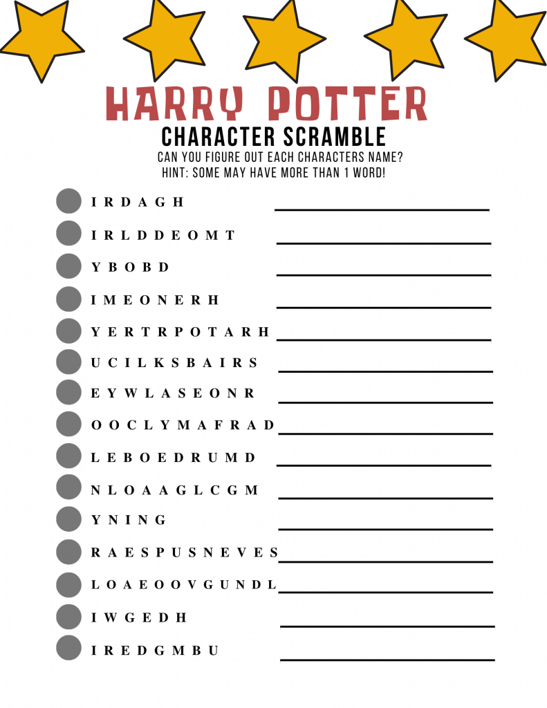Harry Potter Printable Activity Pack featured by top US lifestyle blogger, Marcie in Mommyland | harry potter free printable activities
