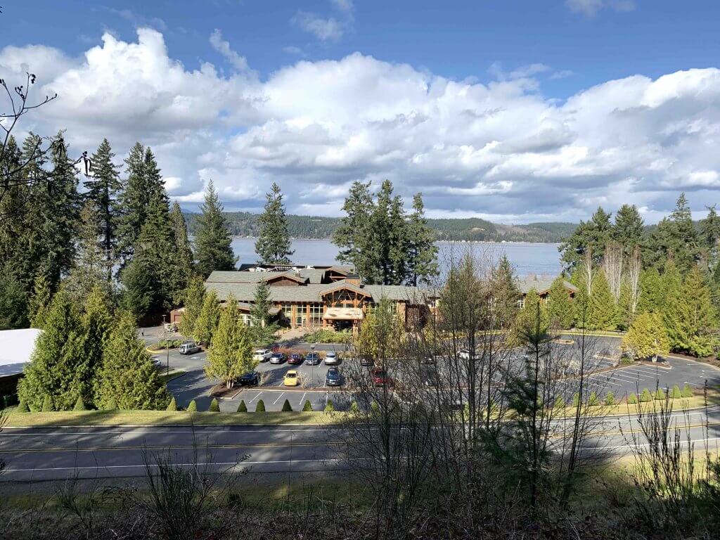 Alderbrook Resort & Spa Review featured by top Seattle travel blogger, Marcie in Mommyland: Hiking trail near Alderbrook Resort & Spa in Hood Canal, WA