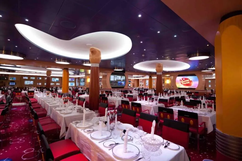 Exploring Disney Cruise Gluten-Free Dining Choices: Animator’s Palate is a signature Disney Cruise Line restaurant that brings the magic of Disney animation into the dining room for a one-of-a-kind experience that captivates the entire family. 