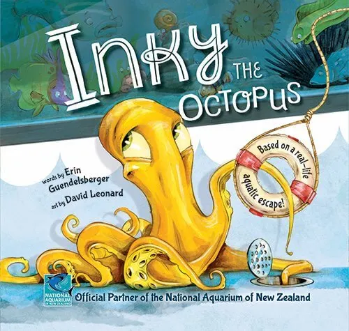 18 Fantastic New Zealand Children's Books featured by top travel blogger, Marcie in Mommyland: Inky the Octopus is one of the best New Zealand Children's Books