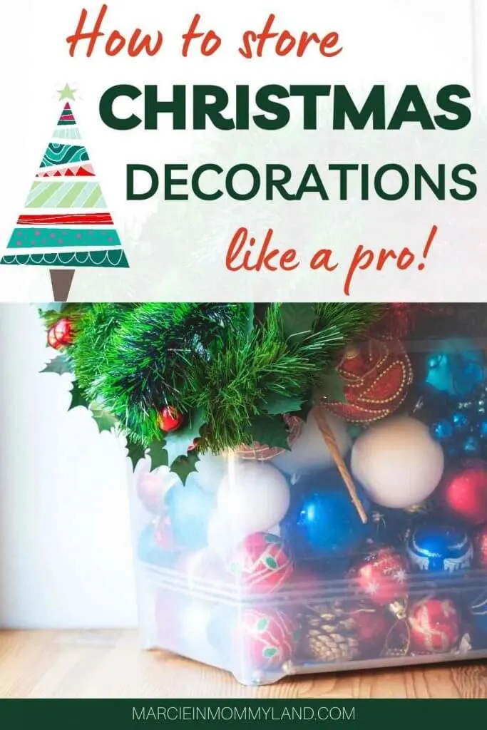 Christmas Decoration Storage Ideas and Tips featured by top Seattle lifestyle blogger, Marcie in Mommyland
