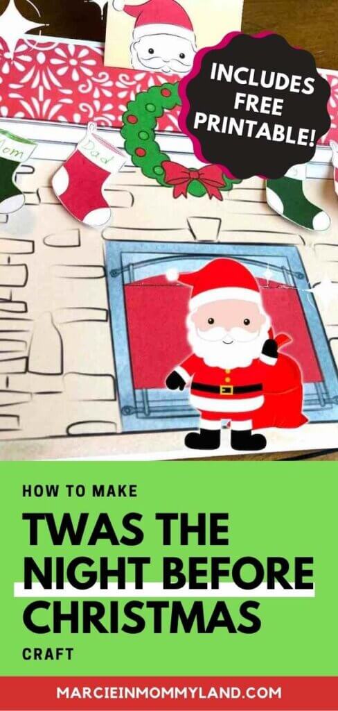 Keep your kids busy with this free printable Twas the Night Before Christmas craft.