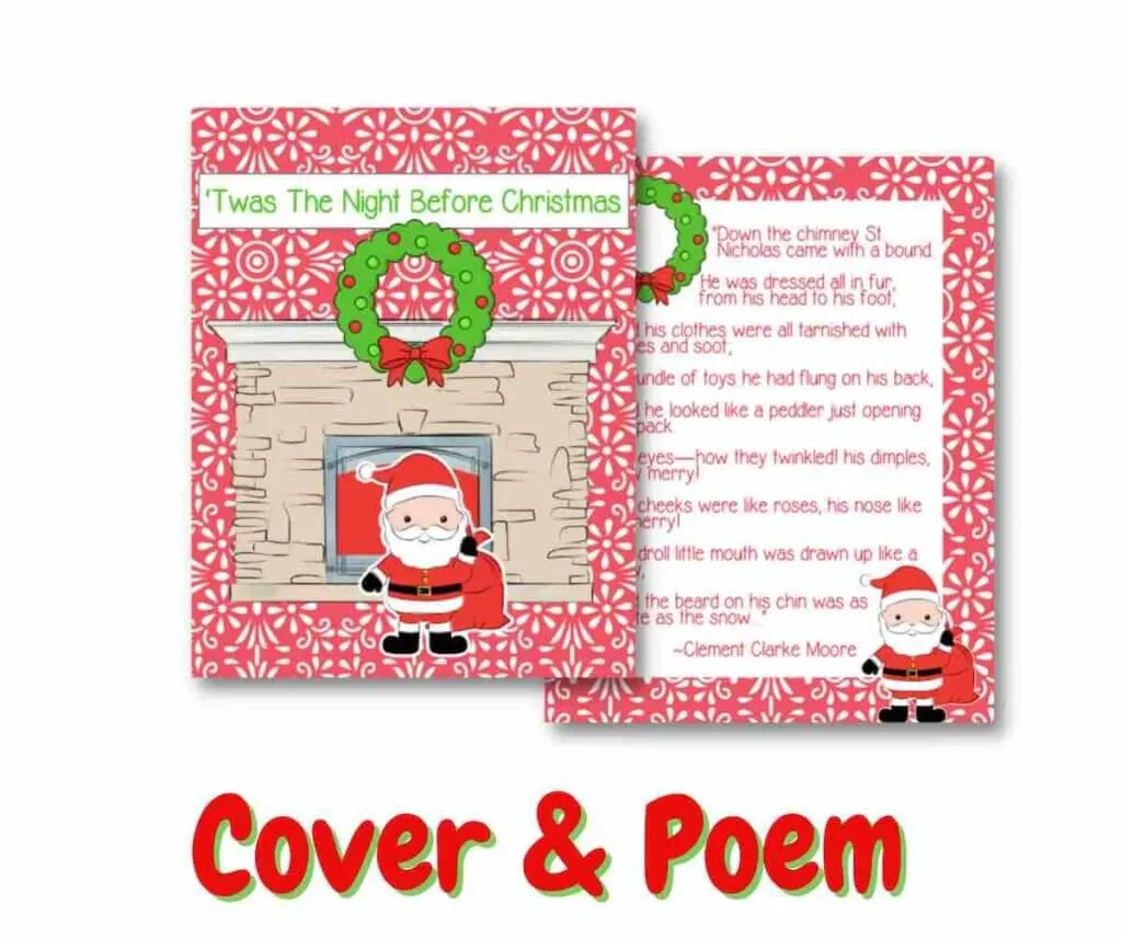 Share the poem you love with this printable Twas the Night Before Christmas poem with cover.