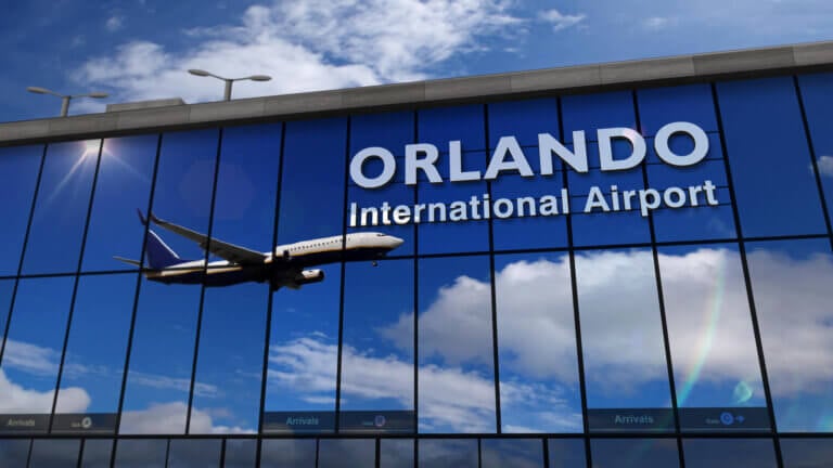 Find out the best ways to get from Orlando Airport to Walt Disney World by top Disney blog Marcie in Mommyland. Image of the Orlando Airport