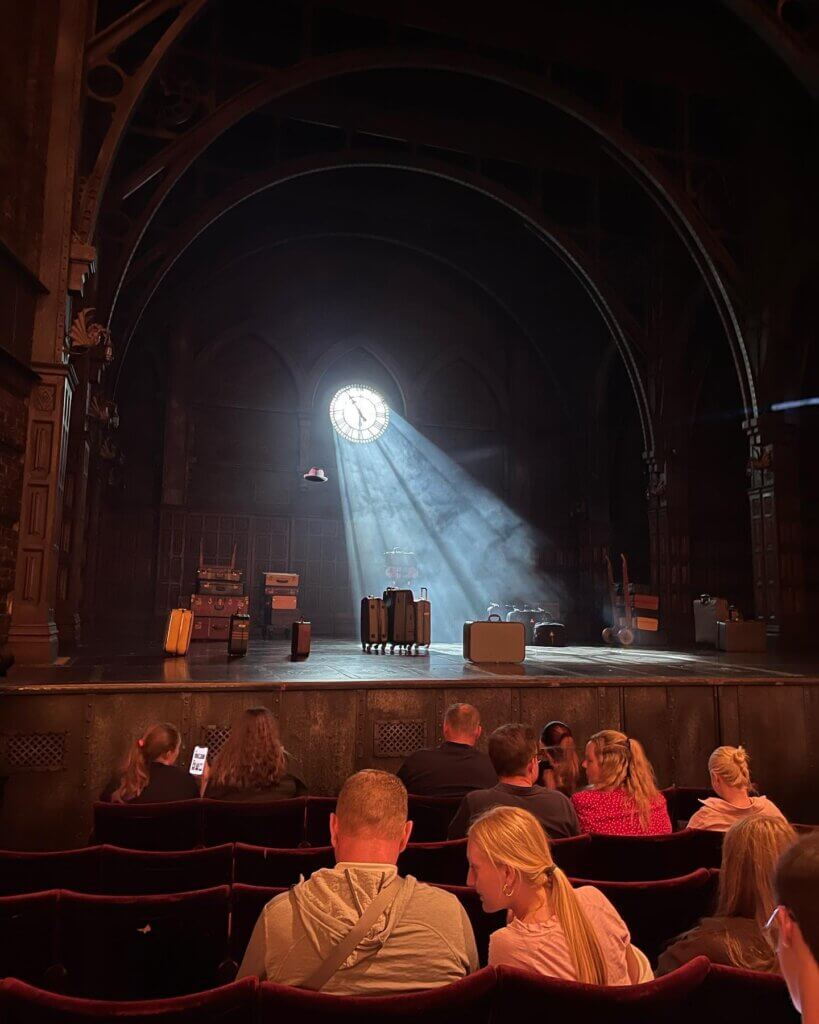 View of the stage of Harry Potter and the Cursed Child in London