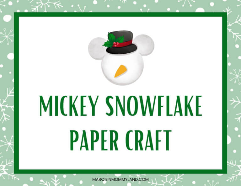 Find out how to make a Mickey Snowflake Paper Craft by Marcie in Mommyland