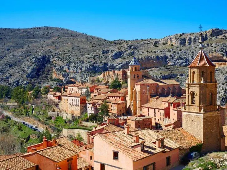Find out the best hidden gems in Spain worth seeing according to top family travel blog Marcie in Mommyland. Image of Albarracin medieval town village at Teruel Spain
