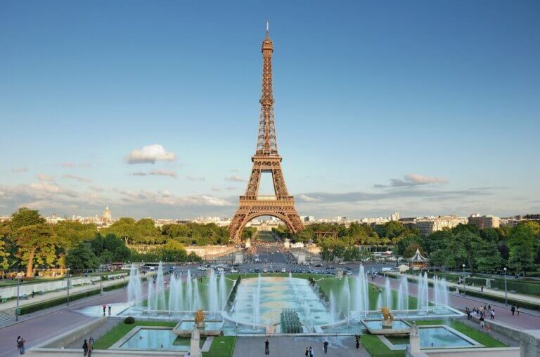 Check out these Instagrammable spots in Paris recommended by top family travel blog Marcie in Mommyland. Image of The Eiffel Tower seen from Trocadero, Paris, France.
