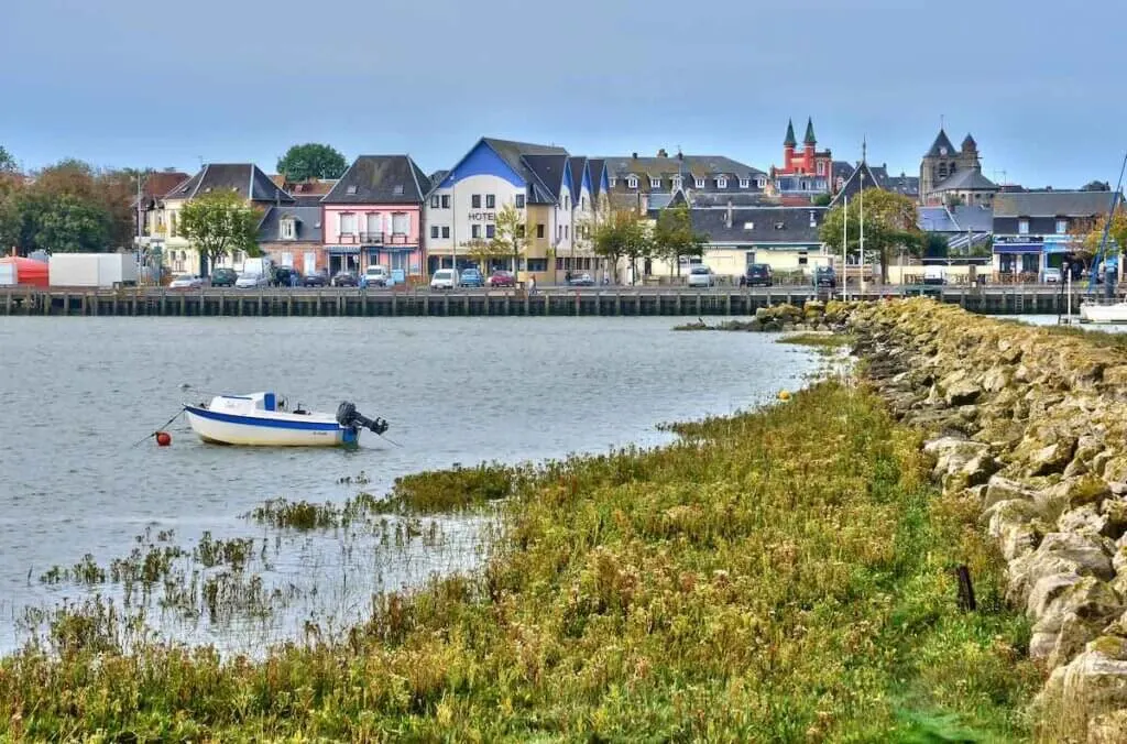 France, the picturesque seaside of Le Crotoy in Somme