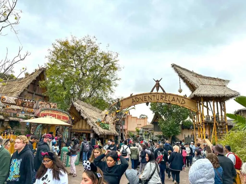 Image of the Adventureland entrance at Disneyland