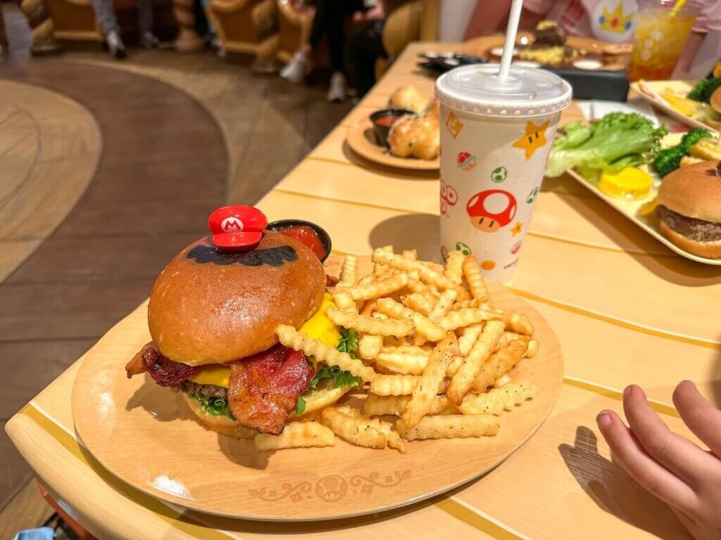 Mario Burger at Toadstool Cafe