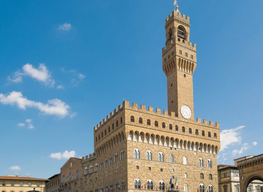 Image of Palazzo Vecchio in Florence, Italy.