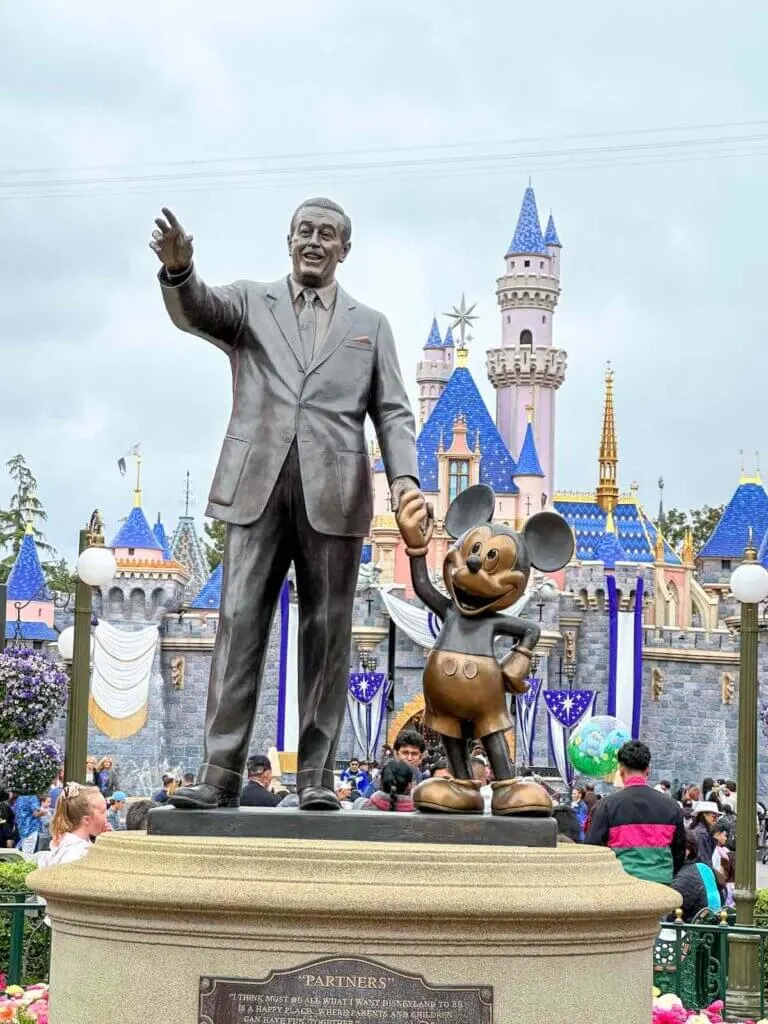 Image of the Partners Statue at Disneyland