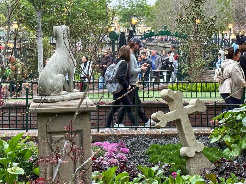 Image of the pet cemetery at Haunted Mansion at Disneyland