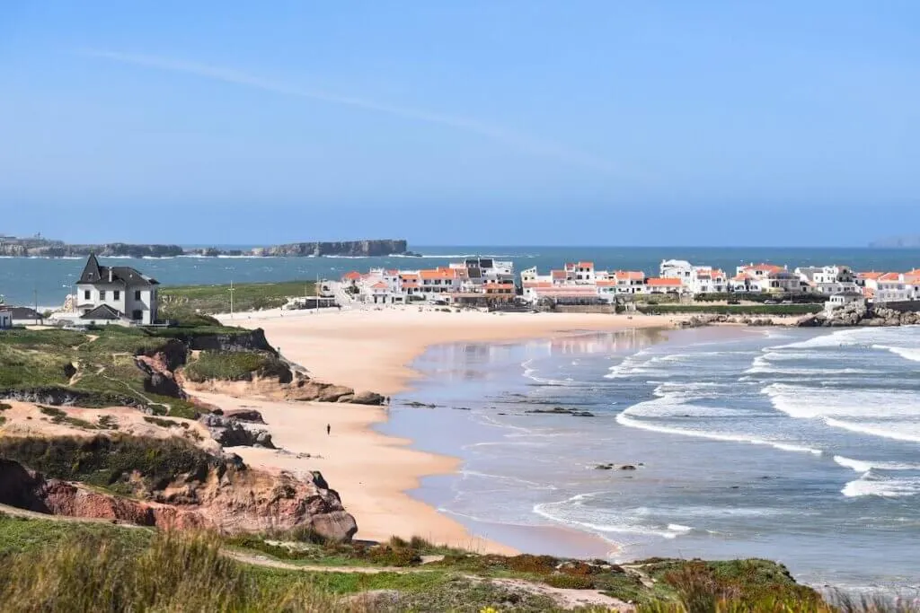 Image of The Baleal beach and its scenic coastline near Peniche, Portugal