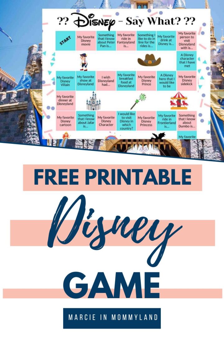 Disney FREE Printable Game: Disney Say What