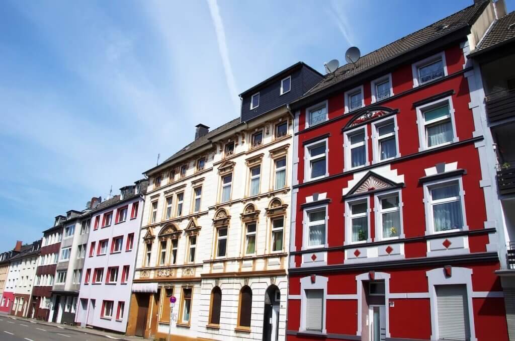 old houses in Essen, Germany