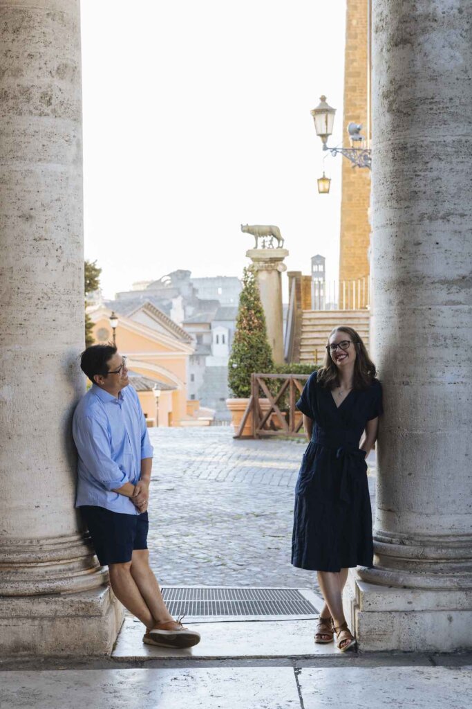 Image of a man and woman in Rome