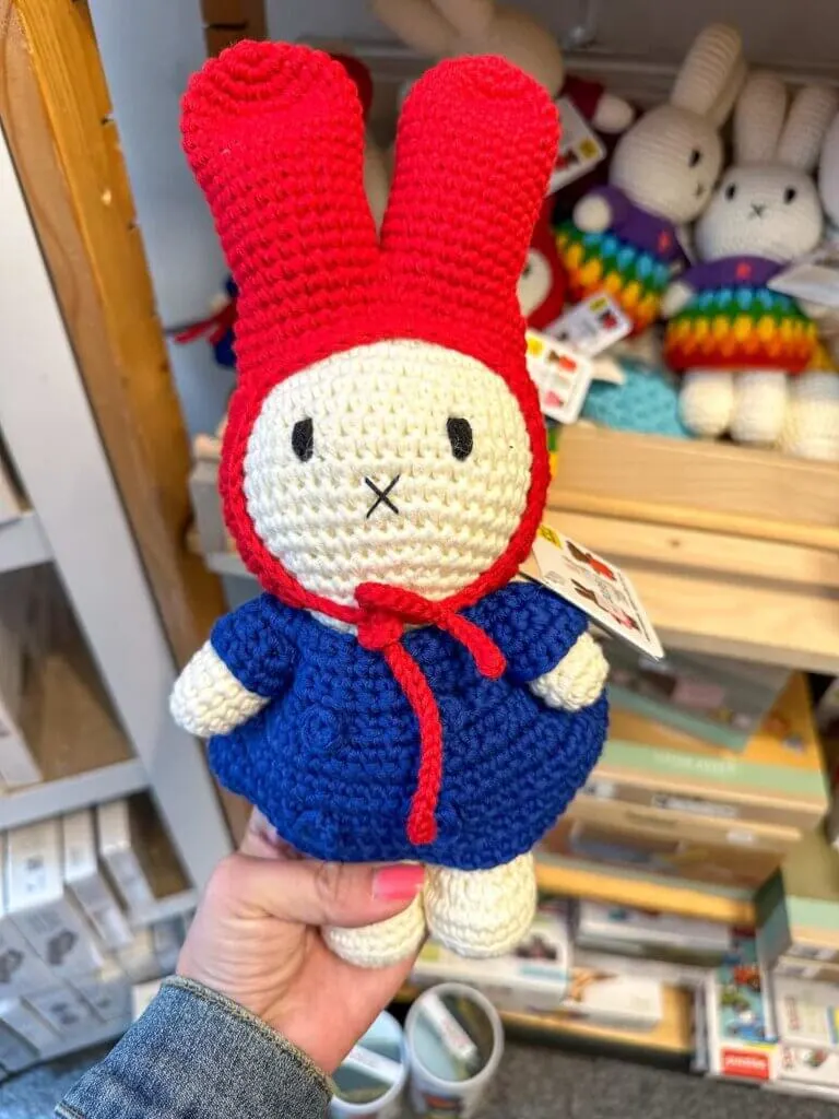 Image of a Miffy crocheted stuffy