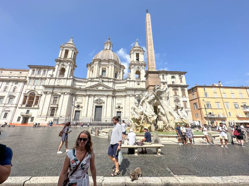 Image of Piazza Navona with the central Fontana dei Quattro Fiumi 
