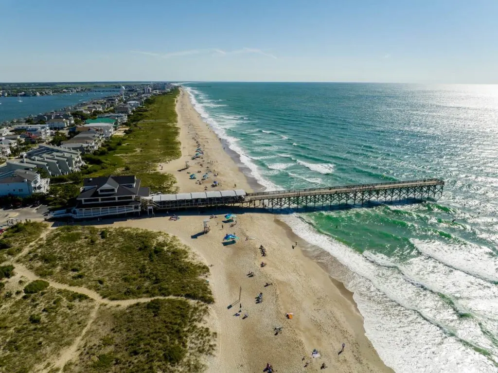Image of Beachfront houses and vacation rentals in Wrightsville NC Outer Banks