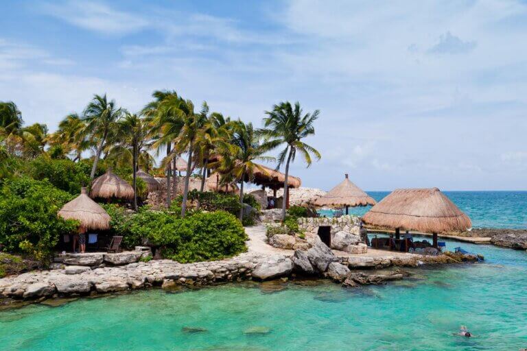 Check out this comparison of Cabo vs Cancun by top family travel blog Marcie in Mommyland. Image of Mayan Riviera Paradise in Mexico