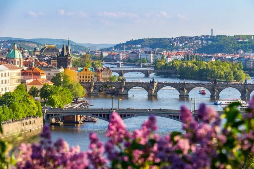 Prague Bridges and River