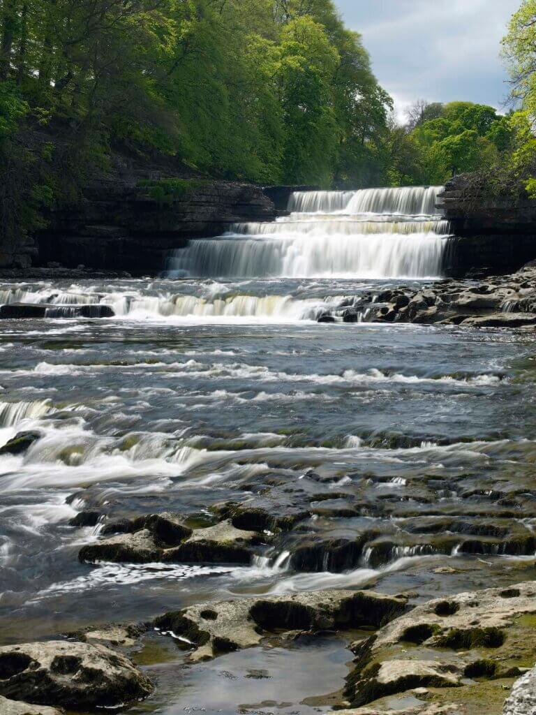 Image of Aysgarth Falls in Wensleydale in the Yorkshire Dales in northeast England