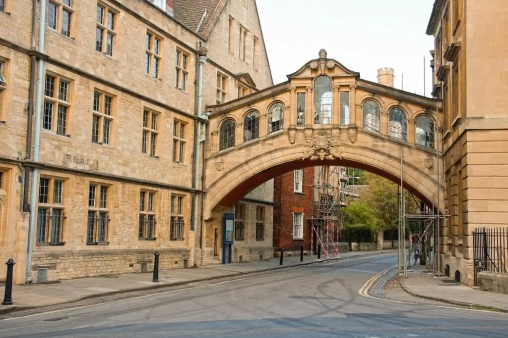 Image of Bridge of Sighs. Oxford, England