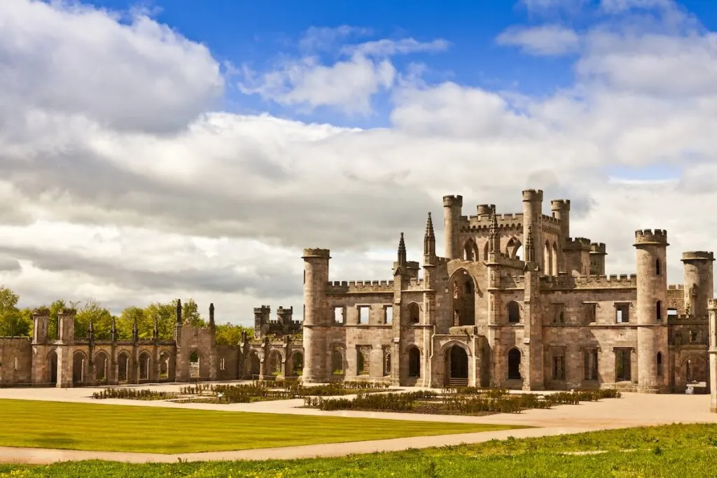 Ruins of Lowther Castle and Gardens in England