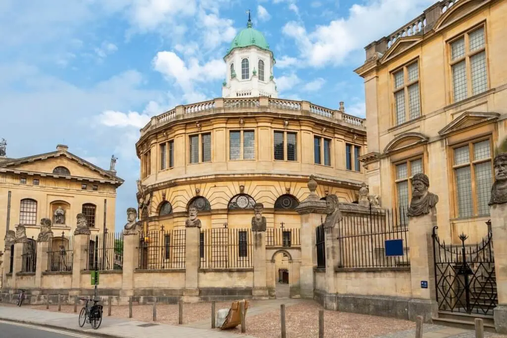 Image of Sheldonian Theatre & Clarendon. Broad Street, Oxford, England