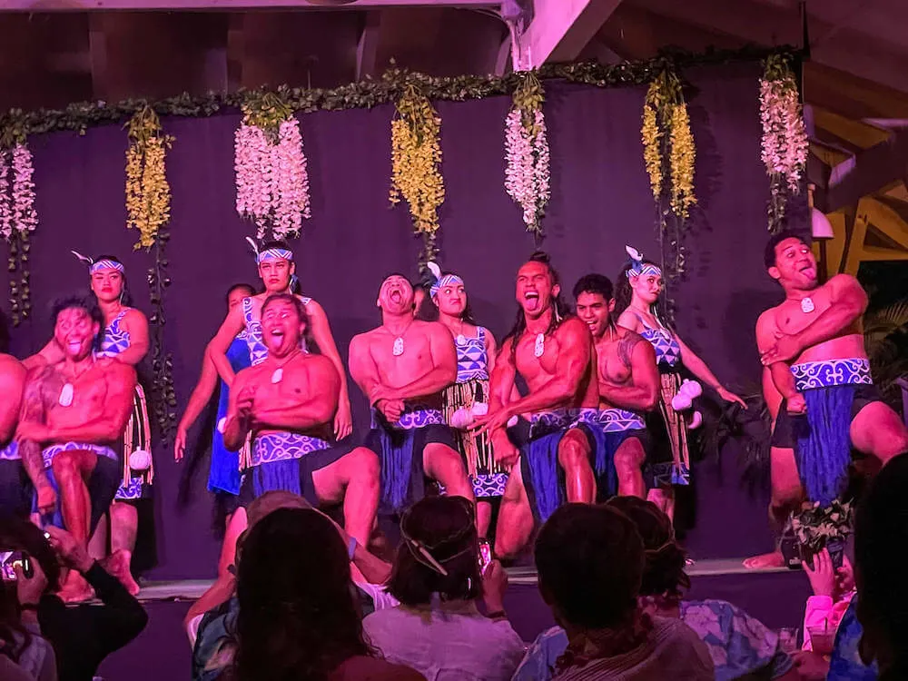 Image of Maori dancers at Toa Luau in North Shore Oahu. Photo credit: Marcie Cheung of Marcie in Mommyland