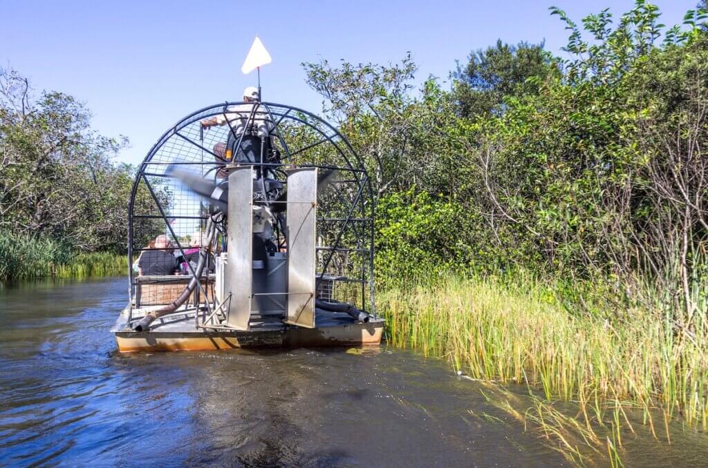 Image of an airboat in Everglades National Park in Florida