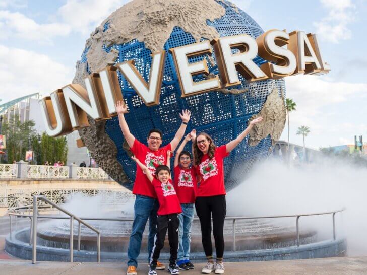 Check out these must-read Tips for Universal Studios Orlando by top family travel blog Marcie in Mommyland. Image of Marcie Cheung and her family at Universal Studios Florida. Photo credit: Sees the Day Photography