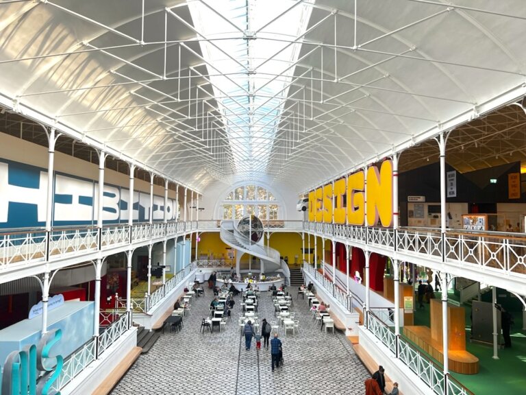 Find out the top things to do in East London with kids recommended by top family travel blog Marcie in Mommyland. Image of the Young V&A