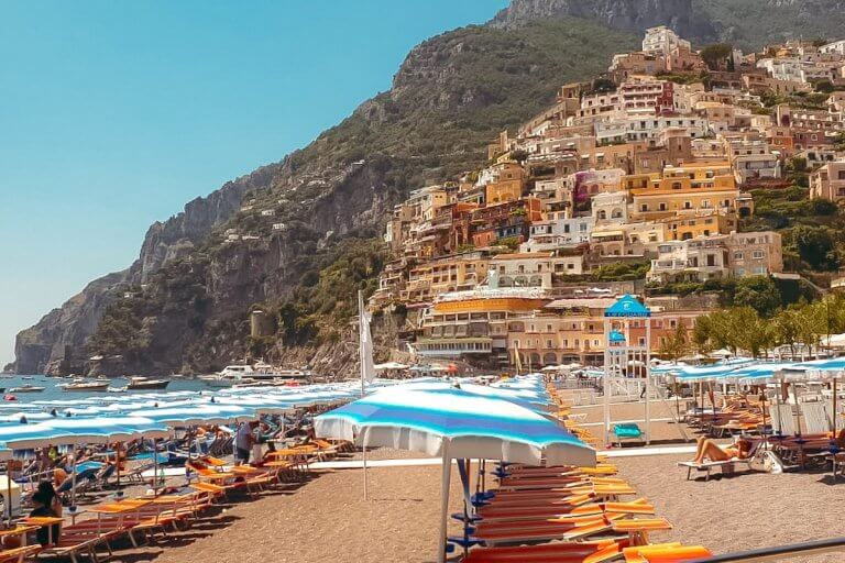 Check out this Amalfi Coast bucket list by top travel blog Marcie in Mommyland. Image of the Amalfi Coast in Italy.