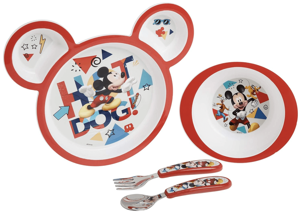 Disney Gift Ideas for Toddlers: The Ultimate Top 25 List: Mickey Mouse Plate Set