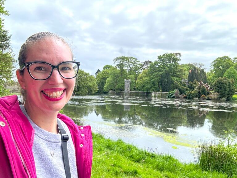 Find out the top things to do in Wexford Ireland with kids recommended by top family travel blog Marcie in Mommyland. Image of Marcie Cheung at Johnstown Castle