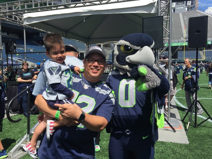Blitz at Seahawks Family Football Fest