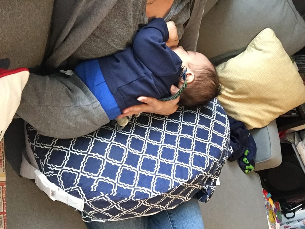 nursing pillow on plane